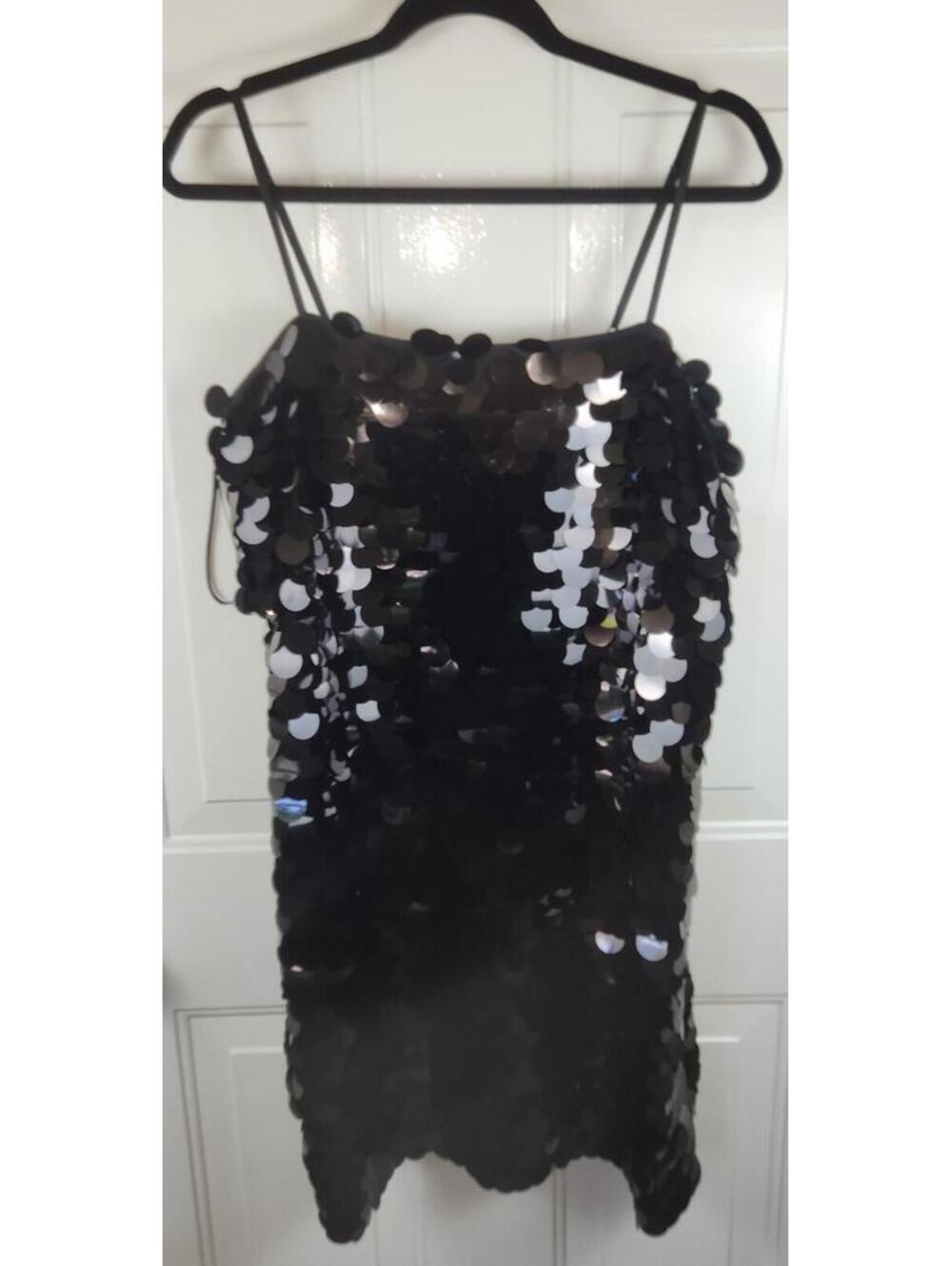 White House Black Market Glamorous Sequin Disco Ball Mini Dress Size 14 NWT